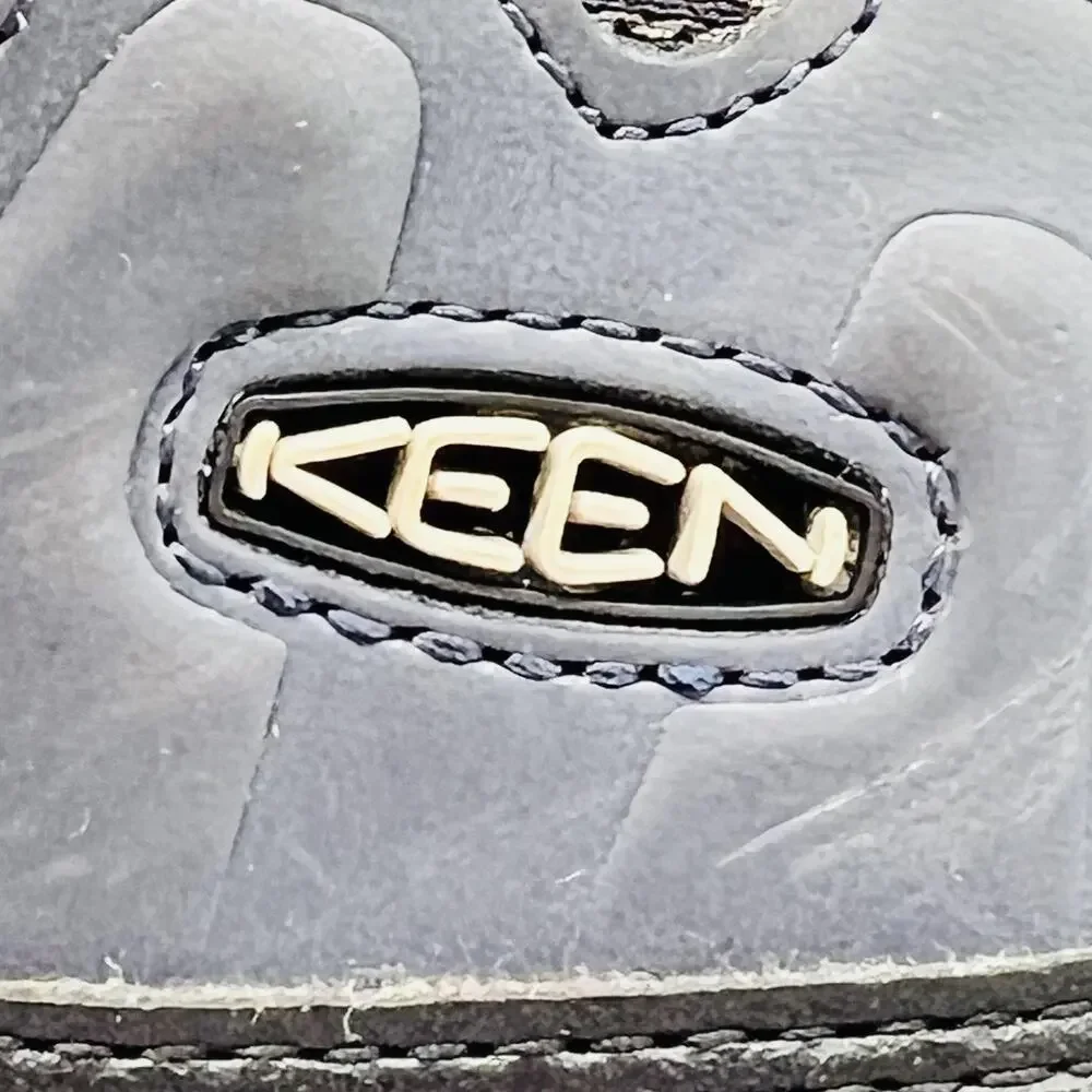 Keen Boots Youth 6 Blue Leather KEENDRY Waterproof Ankle Snow Hiking Shoes